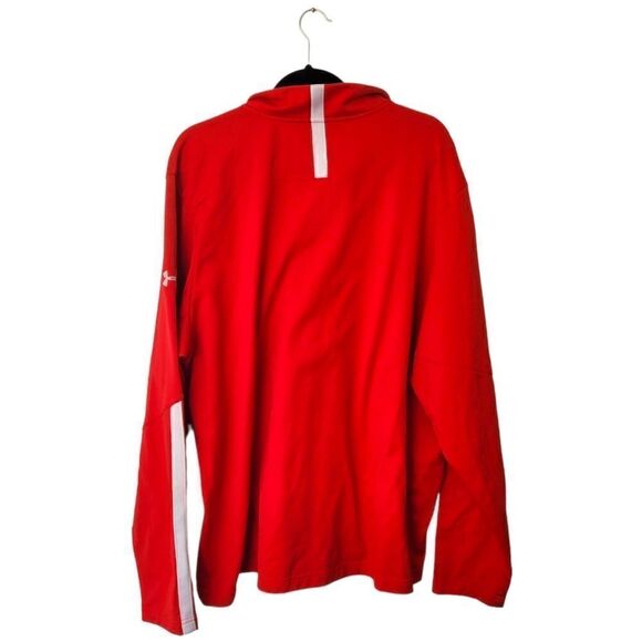 Under Armour Red Budweiser Quarter Zip Sweatshirt - Picture 2 of 4
